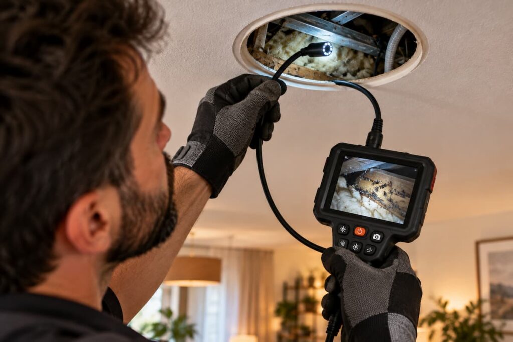 inspección y control de plagas en falsos techos Plagoo
